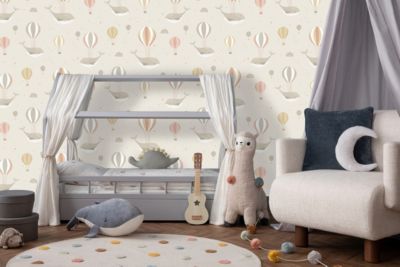 Papier peint intissé baleines fond beige L. 1005 x l. 53 cm Ugepa