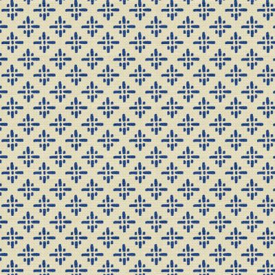 Papier peint intissé Beckett Star imprimé géométrique bleu L.1000 x l.52cm Joules