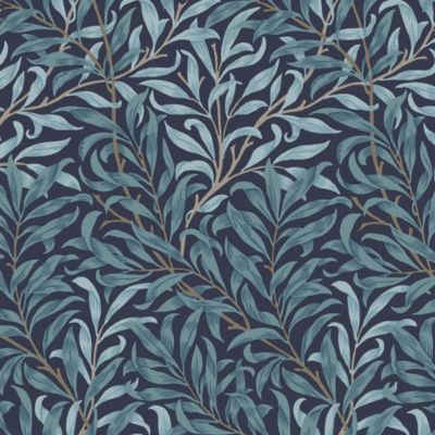 Papier peint intissé Deep blues bleu profond L.1000 x l.52cm William Morris