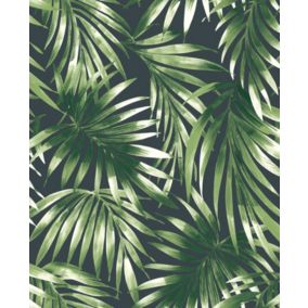 Papier peint intissé Elégance feuillage L.1005 x l.52cm vert