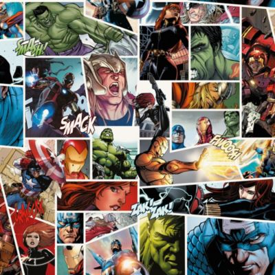 Papier peint intissé enfant Avengers Marvel L.1005 x l.53 cm Komar