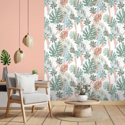 Papier peint intissé feuillage Wonderland vert L.1005 x l.53cm Ugépa