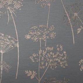 Papier peint intissé Fleur Sauvage L.1005 x l.52cm charbon