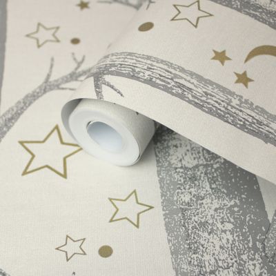 Papier peint Intissé GoodHome Iolite crème