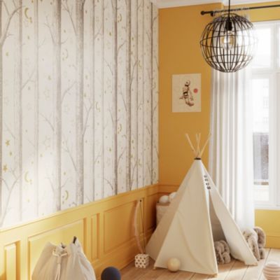 Papier peint Intissé GoodHome Iolite crème