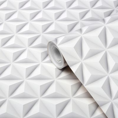 Papier peint intissé GoodHome Onagre blanc