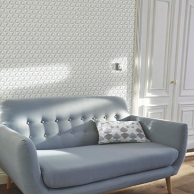 Papier peint intissé GoodHome Onagre blanc