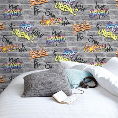 Papier peint intissé GoodHome Orobe gris