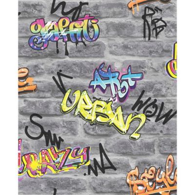 Papier peint intissé GoodHome Orobe gris