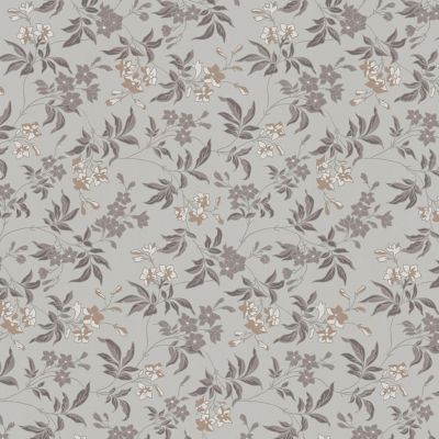 Papier peint intissé Heritage imprimé fleurs gris foncé, gris clair l.1005 x l.53cm Lutèce