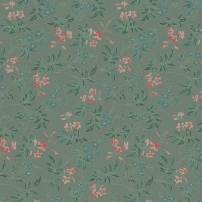 Papier peint intissé Heritage imprimés fleurs, rose, rouge l.1005 x l.53cm Lutèce