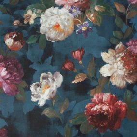 Papier peint intissé Isabelle L.1005 x l.52cm bleu
