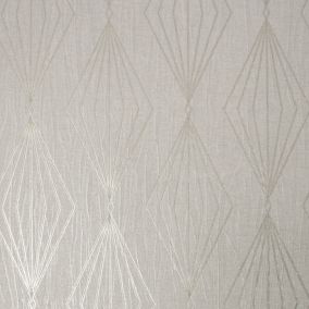 Papier peint intissé Marquise Geo Diamant Perle vinyle 1005 x 52cm