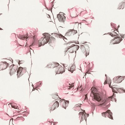 Papier Peint intissé München L.1005 x l.52cm rose, gris