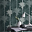 Papier Peint Intissé Palmiers Exotiques L.1005 x l.52cm vert