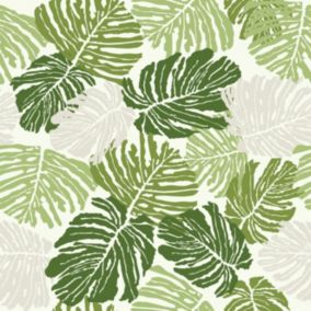 Papier Peint intissé Palmira vinyle Grainé L.1005 x l.52cm vert