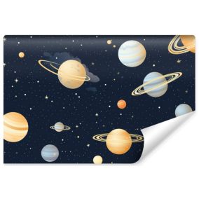 Papier Peint Intisse Photo Pour Chambre Enfants PLANETES Etoiles Cosmos 315cm x 210cm