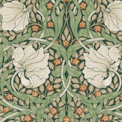 Papier peint intissé Pimpernel vert L.1000 x l.52cm William Morris