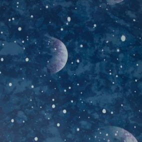 Papier peint intissé Planetarium L.1000 x l.53cm bleu