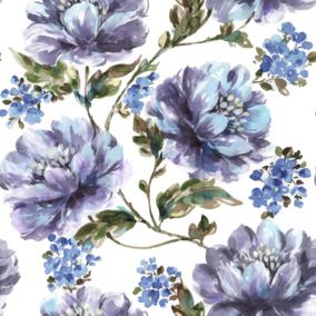 Papier Peint Intissé Stefanie L.1005 x l.52cm bleu