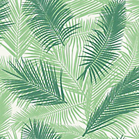 Papier peint intissé Tropical vert