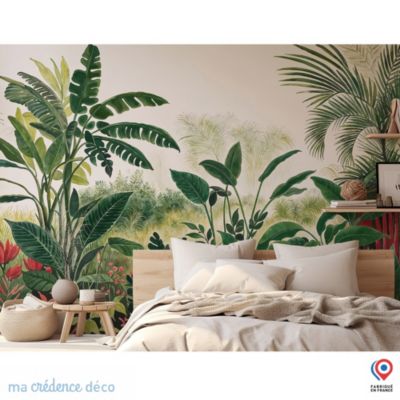 Papier peint Jungle tropicale 6, Aquarelle - Intissé - 200 cm - 280 cm - MaCrédenceDéco