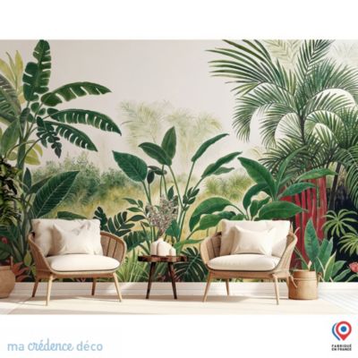 Papier peint Jungle tropicale 6, Aquarelle - Intissé - 200 cm - 280 cm - MaCrédenceDéco