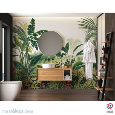 Papier peint Jungle tropicale 6, Aquarelle - Intissé - 200 cm - 280 cm - MaCrédenceDéco