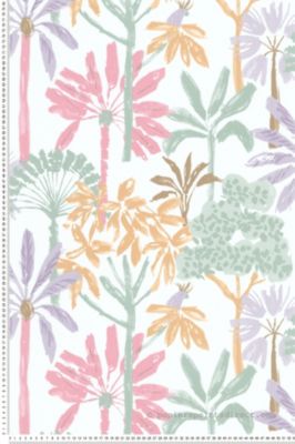 Papier peint Jungle Violet Les Aventures Lutèce