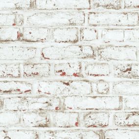 Papier peint les aventures Brique blanche