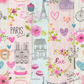 Papier peint les aventures Paris my love