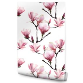 Papier Peint MAGNOLIA Fleurs Plantes Pour La Chambre