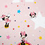 Papier peint Minnie Arc en ciel Disney L.1000 x l.53cm rose
