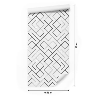 Papier Peint Motifs Géométriques Abstraits Pour La Chambre