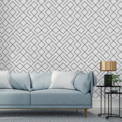 Papier Peint Motifs Géométriques Abstraits Pour La Chambre