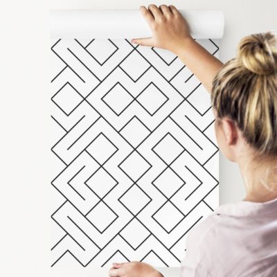 Papier Peint Motifs Géométriques Abstraits Pour La Chambre