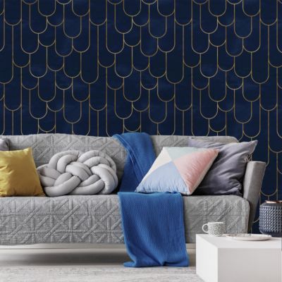 Papier Peint MOTIFS Geometrique Pour Chambre