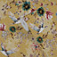 Papier peint oriental motif floral