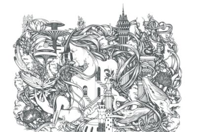 Papier peint panoramique Atlante, Beige 375 x 250cm