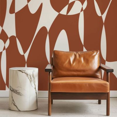 Papier peint panoramique avec formes abstraites et designs - 85x260 cm (l x h)