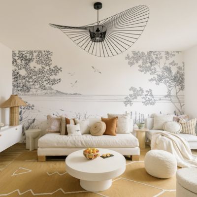 Papier peint panoramique Côtes Sauvages, Beige 525 x 250cm