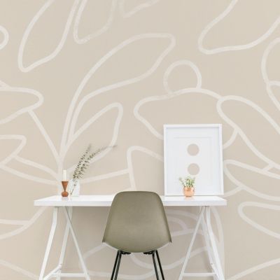 Papier peint panoramique Calme, Beige 150 x 250cm