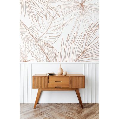 Papier Peint Panoramique  Floral Terracotta - 99DECO - L336xH270cm