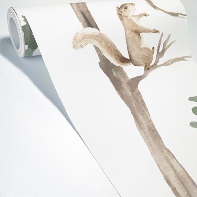 Papier Peint Panoramique Forêt Multicolore - 99DECO - L240xH270cm