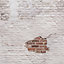 Papier peint panoramique Grandeco briques blanches L.280 x l.159 cm