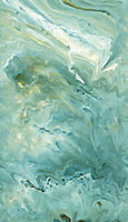 Papier peint panoramique Grandeco marbre vert L.280 x l.159 cm
