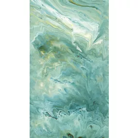 Papier peint panoramique Grandeco marbre vert L.280 x l.159 cm