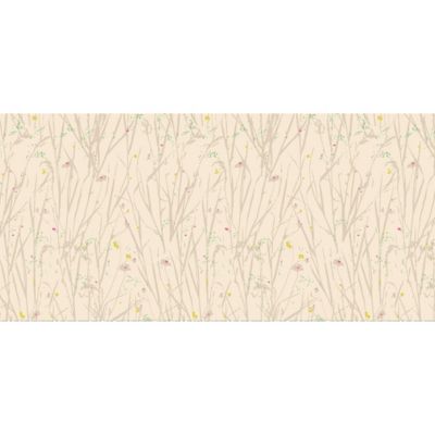 Papier peint panoramique Herbes folles Beige 150x250cm