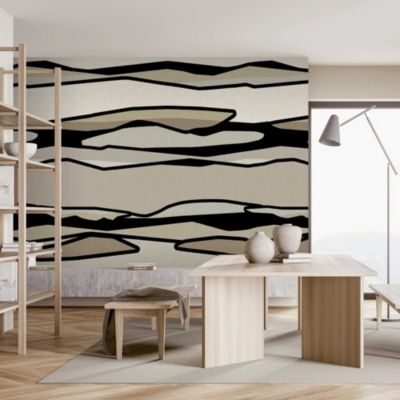 Papier peint panoramique intissé Dolce vita horizon beige, 5 lés, L.280 x 53cm Lutèce