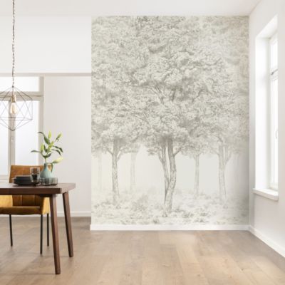 Papier peint panoramique Intissé GoodHome Sunste gris clair 200 x 280 cm